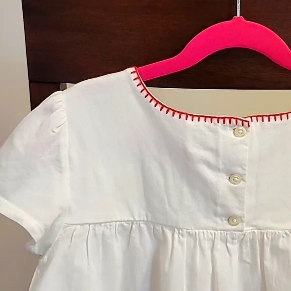NWT Gap Girls' Embroidered White Top, Size L(10-11) - Picture 5 of 11